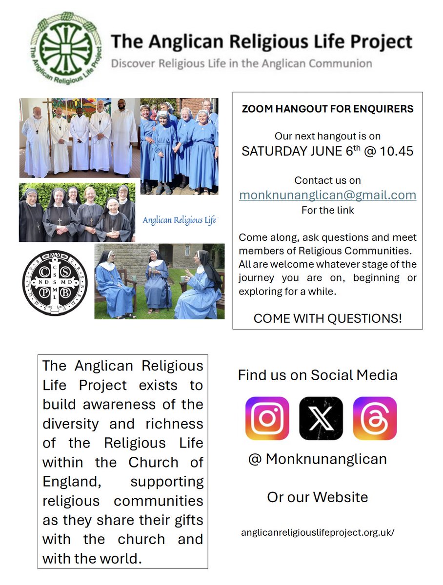 Anglican Religious Life Project tweet media
