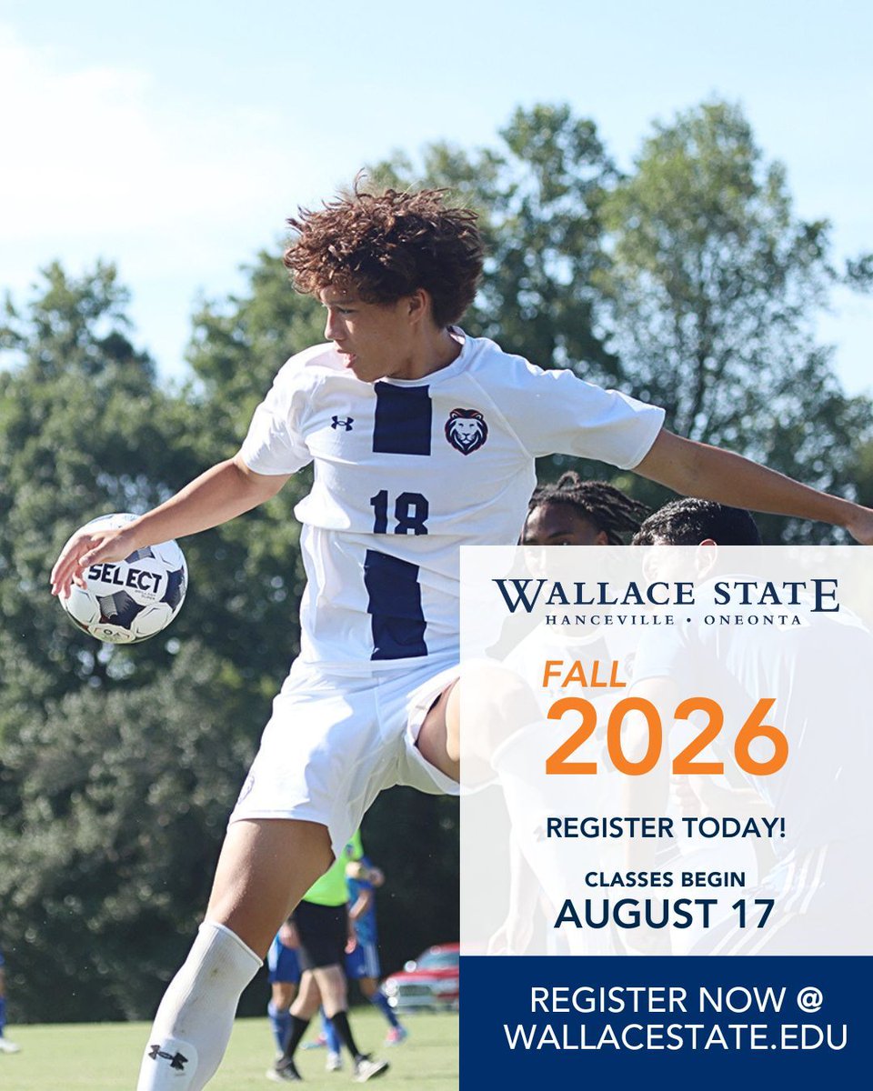 wallacestate's tweet photo. Registration is open for Summer &amp; Fall 2026!

Summer 2026 classes begin May 26
Fall 2026 classes begin August 17

👉️ https://t.co/7nFs3tWIoZ https://t.co/nviouaHaTE