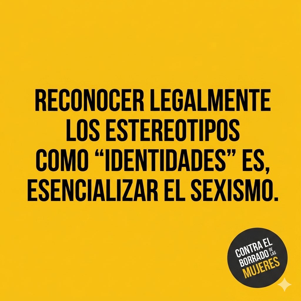 Contra El Borrado de las Mujeres tweet media