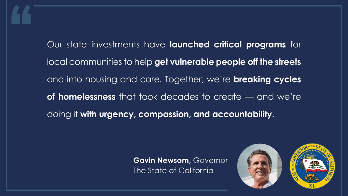 California_HCD's tweet photo. Today @CAgovernor Gavin Newsom announced $111M to create six more Homekey+ communities with 307 homes + supportive services for veterans &amp; other Californians facing behavioral health challenges, funded by voter-approved Proposition 1. @CAbcsh @MyCalVet #WhereFoundationsBegin 1/4 https://t.co/QxE0Ikft9F