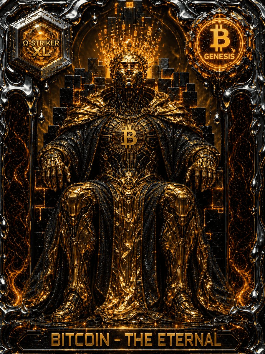 Architect_XL's tweet photo. CARD #00: BITCOIN - THE ETERNAL MONARCH. 👑
The Apex 8K. This is NOT for sale.
Price: 0 SOL.
Access: Complete the 15 Crypto-Kings Set to claim.
The gate only opens after Neo-Shinto SOLD OUT.
Secure the Key: https://t.co/YuBRpTo1Ao
#BTC #Solana #8K #SXL https://t.co/QK8jVaxEo9