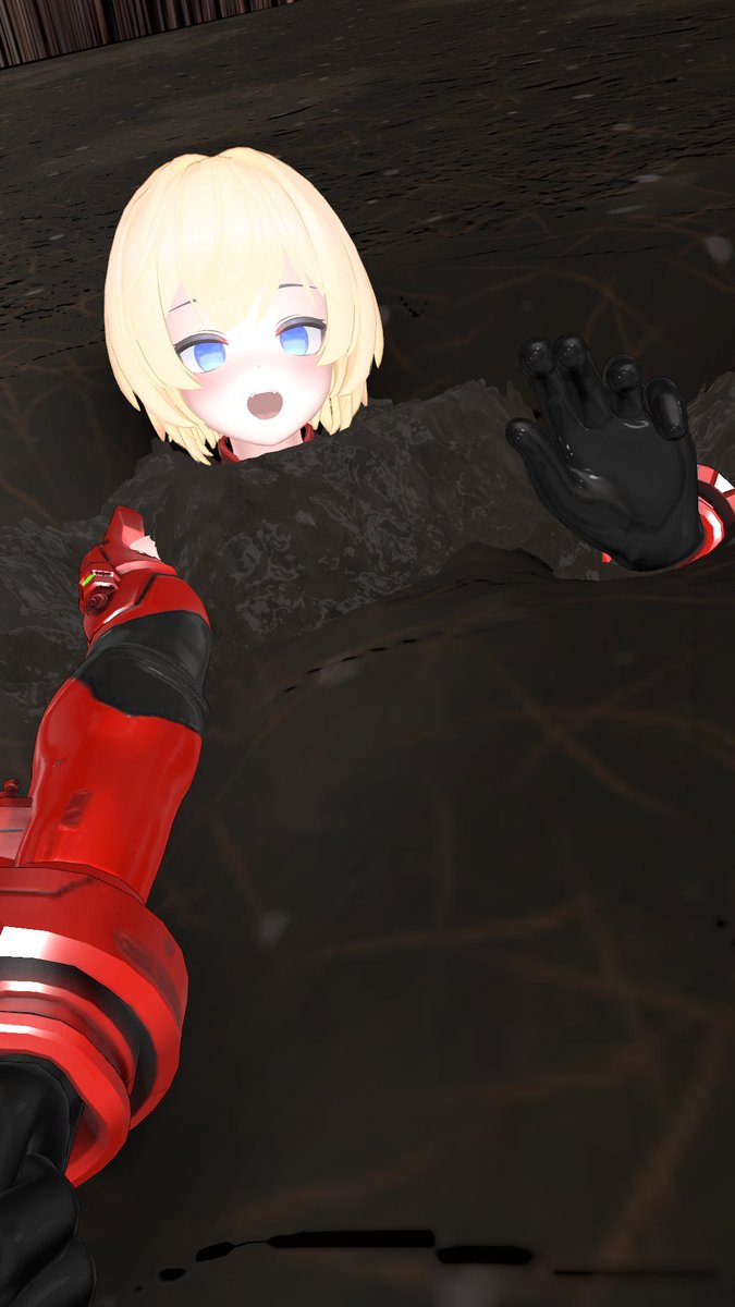 seria254117's tweet photo. 底なし沼ワールドがあらたに誕生してましたよみなさま！！！
しかも、タールやピーナッツバターまでいろんなマテリアルに沈めますよ！！
latexはバグってるっぽかったですが！
そして、これはたぶん、DynamicMochiMochiShader的なものの下にGooShaderを仕込んだ2層式ですよ！天才だ～！！ https://t.co/uj6DqNzFj1