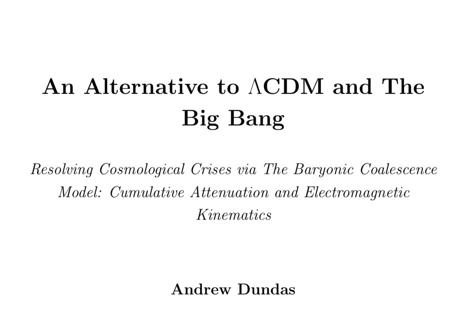 EconDundas's tweet photo. Astrophysicists and cosmologists, I'm seeking an endorsement of my theoretical framework from an established arXiv author.

After becoming disabled 14 years ago, I got locked in, studied independently, and developed new theories. Please review my paper: https://t.co/mHbFC8Xbc7 https://t.co/EKd9tQ9grf