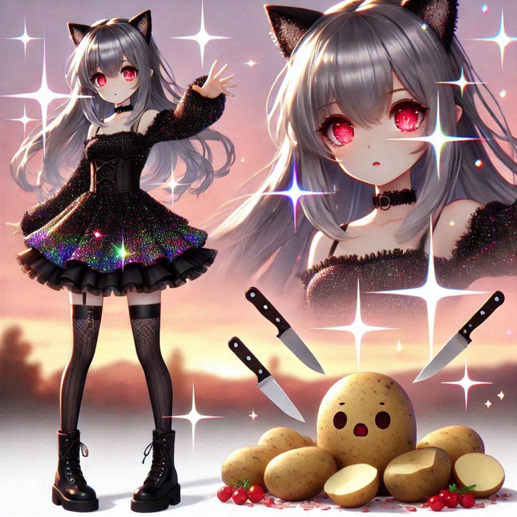 ひろにゃん様が時止めを会得✨✨ 🔪🔪🔪🔪🔪 🔪🔪 🔪🔪 🔪 🥔 🔪 ჱ̒^_