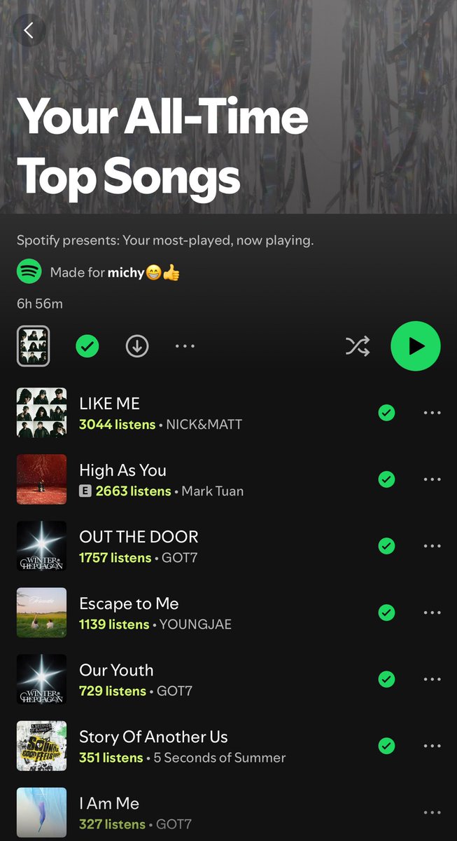 arsyiens's tweet photo. i don't wanna see anyone have more listens to out the door than me https://t.co/1UB7qA48VT