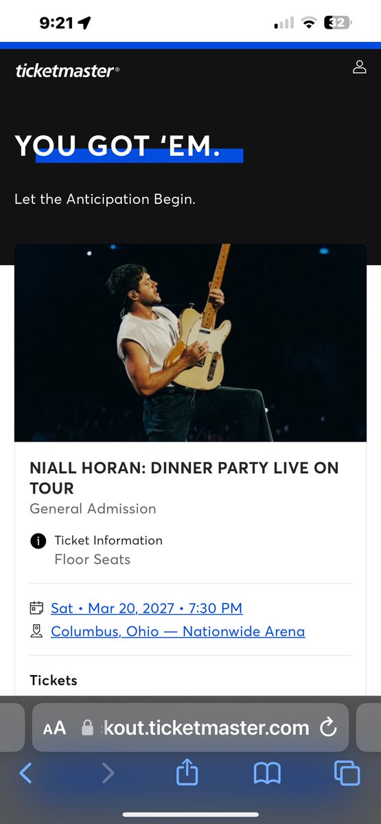 taylorrsmith's tweet photo. 2 shows secured now who wants to guess how many I will actually end up attending 😂 https://t.co/RdWo4lmE1c