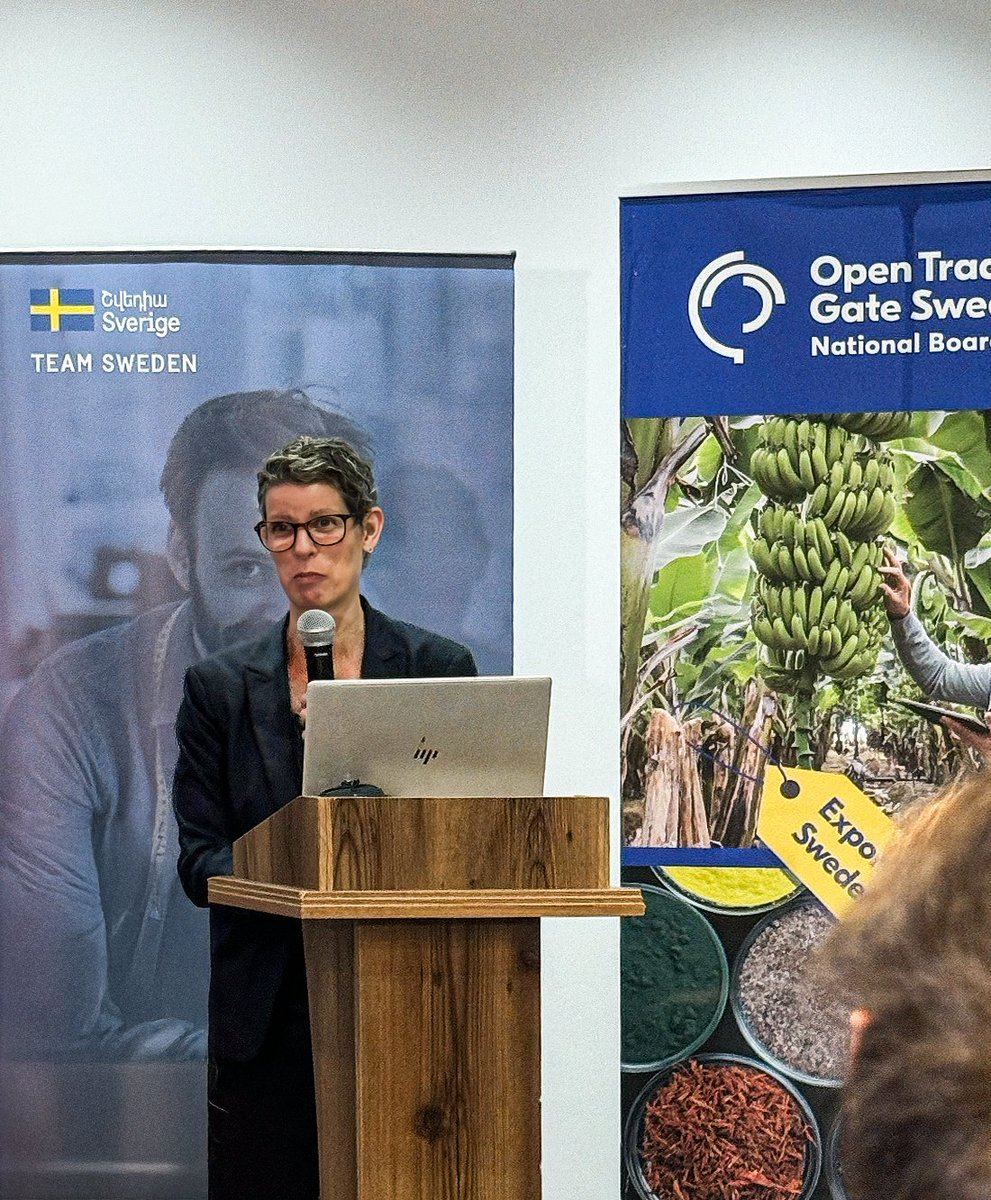 EBA_Armenia's tweet photo. 🇸🇪 🇦🇲 
The official launch event of the “Flavours from Armenia – connecting Armenian food producers with the Swedish market” project took place.

Armenia and Sweden continue to deepen their partnership through trade, innovation, and shared economic opportunities. 🤝 https://t.co/i82t7tMSkb
