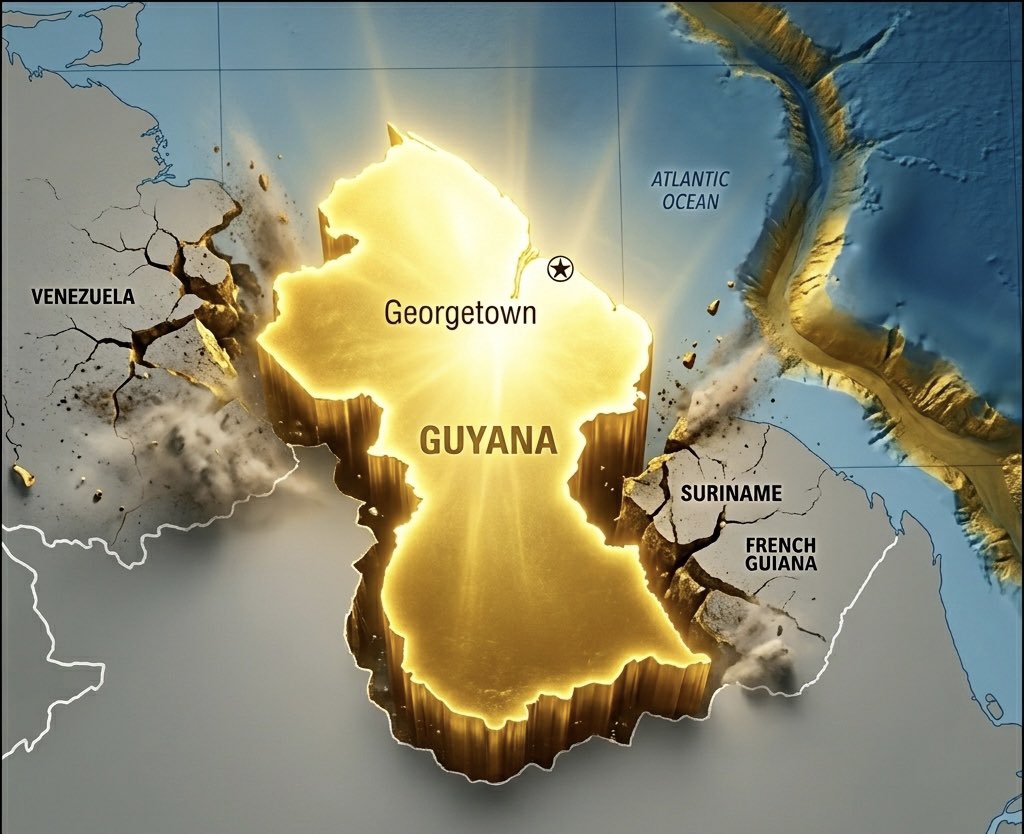Maps of Guyana tweet media