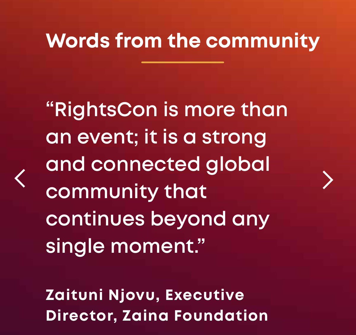 ZainaFoundation's tweet photo. Read the full statement on the cancellation of RightsCon in Zambia and what comes next for the community in 2026. While this moment is deeply disappointing, the commitment to digital rights, inclusion, and global solidarity remains stronger than ever.  https://t.co/eYZ4DOhsbR @accessnow @rightscon
