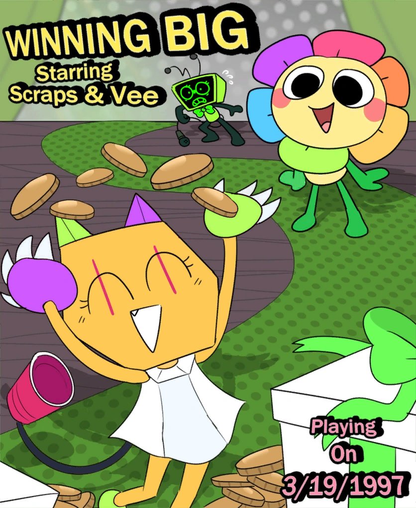 wonderlovie's tweet photo. vee beeeee i didnt rlly know what to do for scraps but its okay
| #dandysworld #veeversionone #vee #spriteedit #edit #silly | https://t.co/fPK0ILRfby