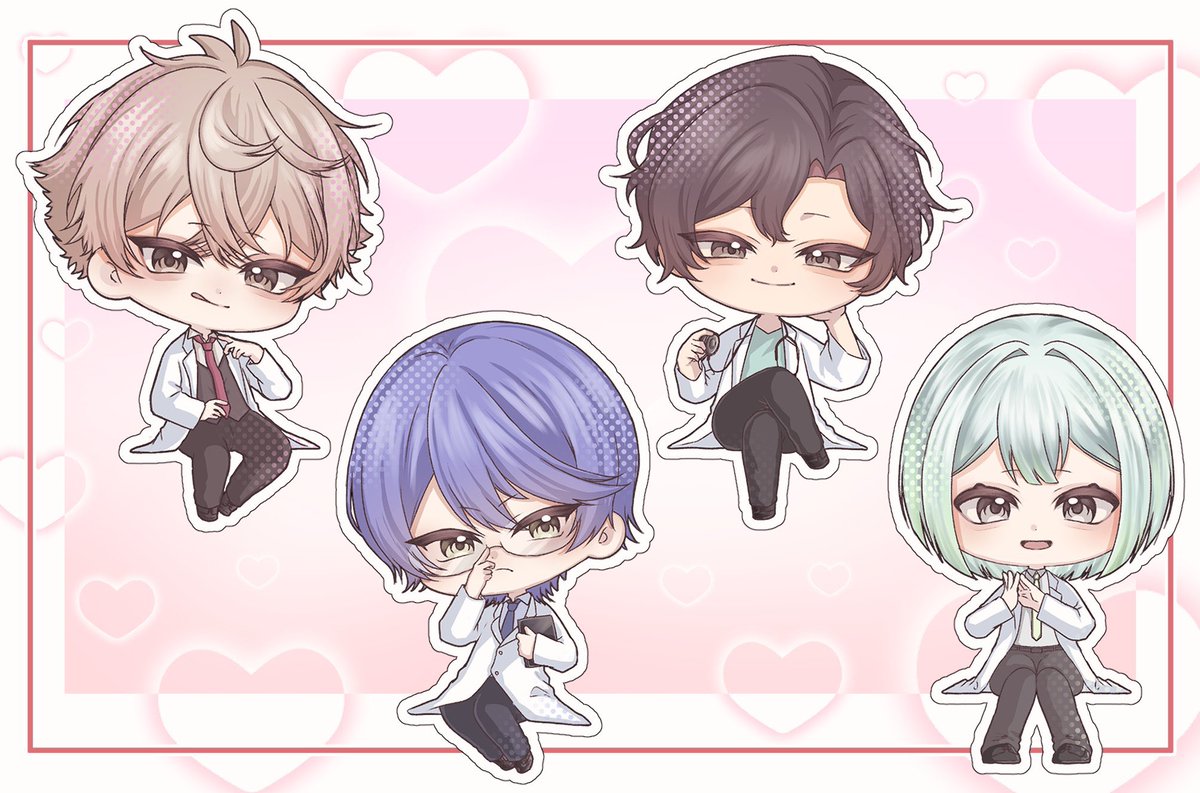 🗝であげたけどミニキャラ揃ったよー‼️ 闇市で出す予定だよ〜🙌💓