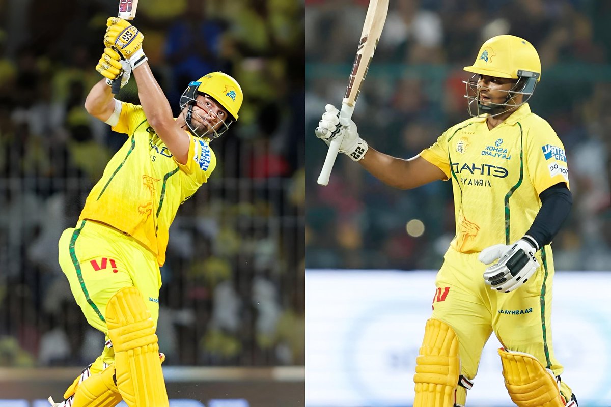 Mahi_Patel_07's tweet photo. It’s time for CSK to bring back Sarfaraz Khan and give Prasant Veer a permanent spot in the XI. Sarfaraz always shows intent and never plays slow tuk-tuk innings like Karthik Sharma. He can handle tough pitches, rotate strike and stop middle-order dot-ball pressure. Veer already looks better than Dube and Brevis, adds bowling depth and finishing power. Use Dube or Brevis as Impact Player. These some changes can completely fix CSK’s momentum and finishing problems.