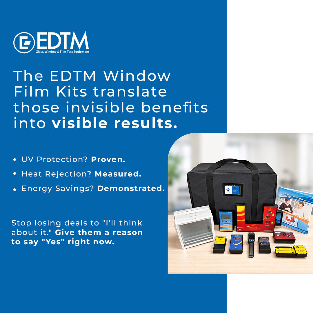 EDTMtools's tweet photo. If you’re still relying on "trust me" to sell window film, you’re leaving 30% of your revenue on the table.

See the kits in action: https://t.co/PEzt8uSC3u 

#EDTM #WindowFilm https://t.co/PRmpxtL45l
