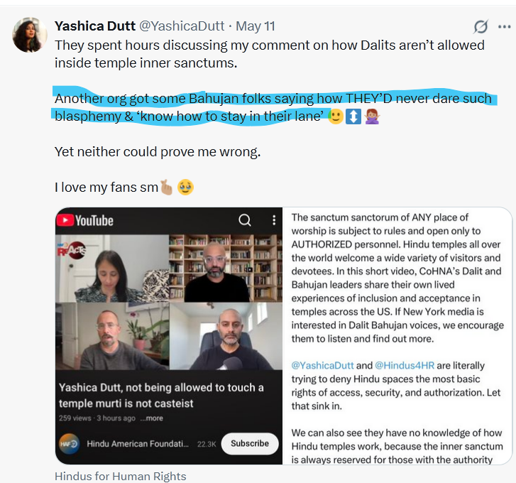 CoHNA (Coalition of Hindus of North America) tweet media