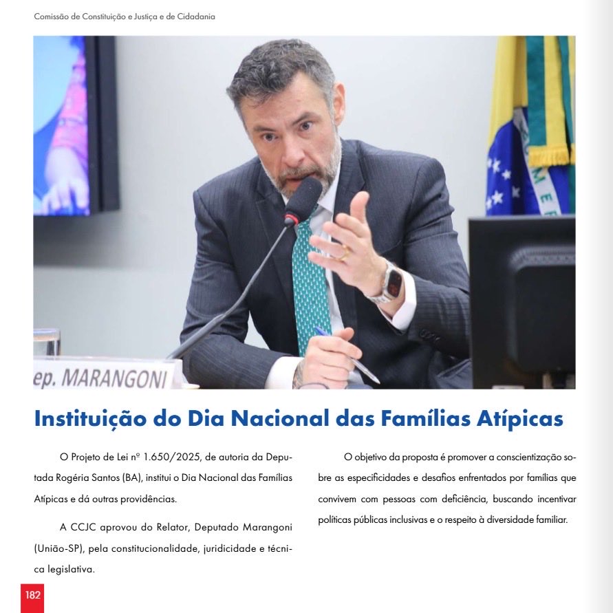 marangoni_fer's tweet photo. Fui citado no Relatório Anual da CCJ da Câmara dos Deputados pela atuação como relator da proposta que institui o Dia Nacional das Famílias Atípicas.

Uma pauta de conscientização, respeito e fortalecimento das políticas públicas voltadas às famílias atípicas. https://t.co/UixZmmFZ9e