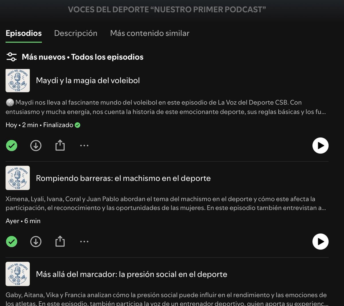 Oscar_BuenoCSB's tweet photo. Esta semana estrenamos 5 episodios de La Voz del Deporte CSB: Maydi, Gia y Renata desde primaria, y dos equipos de secundaria abordando deporte, igualdad y grandes ideas. Aprender creando en acción. #AppleTeacher #CSBdeportes #somosCSB 

https://t.co/VyOjkWb8YQ https://t.co/Zj6QPllopN