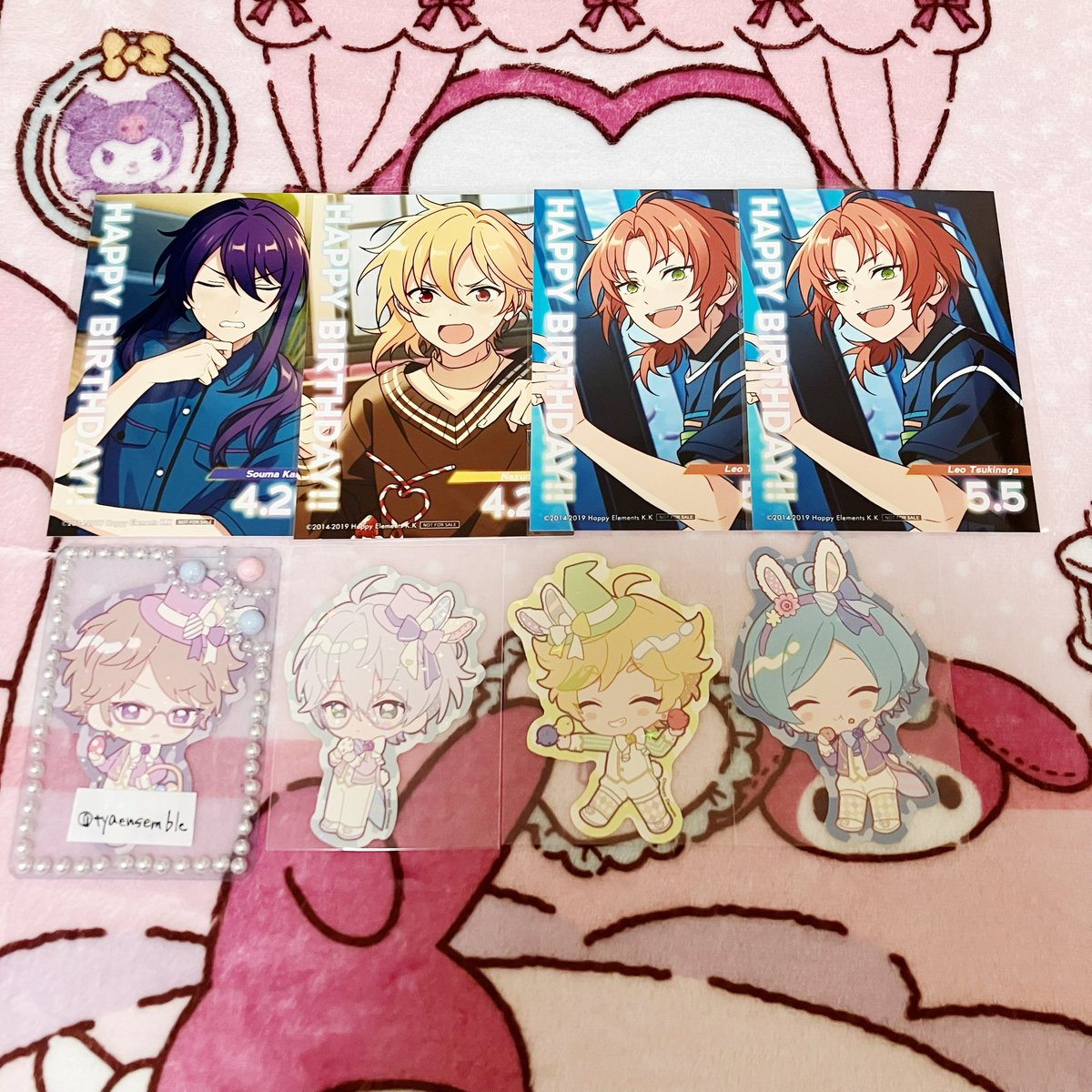 tyaensemble's tweet photo. 【交換/譲渡】あんスタ アニカフェ アニメイトカフェ バースデーブロマイド

譲→ステッカー カンナ 宙 奏汰 
        ブロマイド 颯馬 なずな レオ

求→同種ステッカー 嵐 章臣
        過去弾ブロマイド 嵐 宗 弓弦
     orブロマイドのみ100円/枚

郵便でのみ交換/譲渡 PayPayにて支払い https://t.co/fMVrU8KzQz