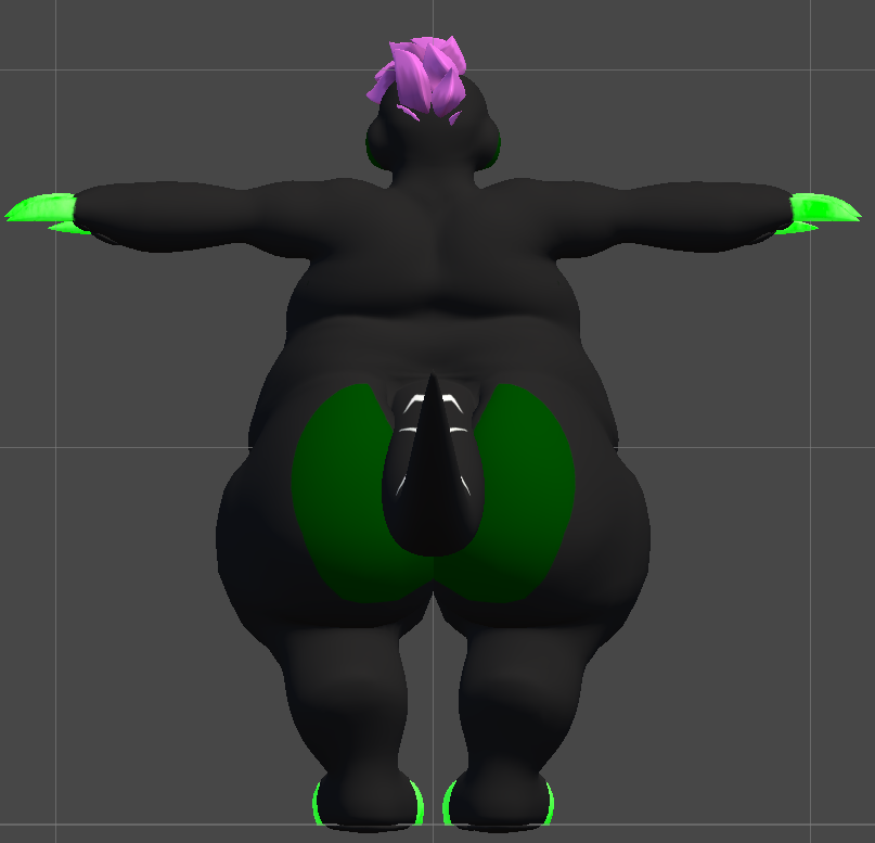 Chaosatalyst's tweet photo. I edited the Growlzer body to feel more like Hajules body shape.

(Will I make it his cannon body shape? I dig it so possibly)

After I work on some videos I plan to work on the recent avatar I bought called a Phatbold and texture it after my character Lazzluia https://t.co/iOYWXmN4LP