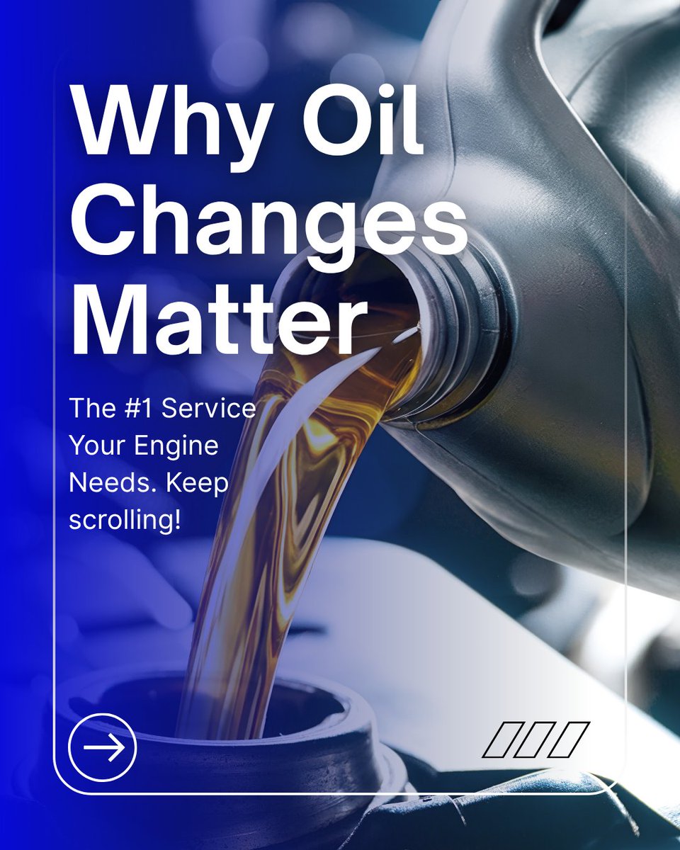 MyBestRide's tweet photo. Your engine does a lot for you; make sure you’re doing this one simple thing in return.

Swipe through to see why regular oil changes are so important! ➡️ https://t.co/12GLsaWsDr