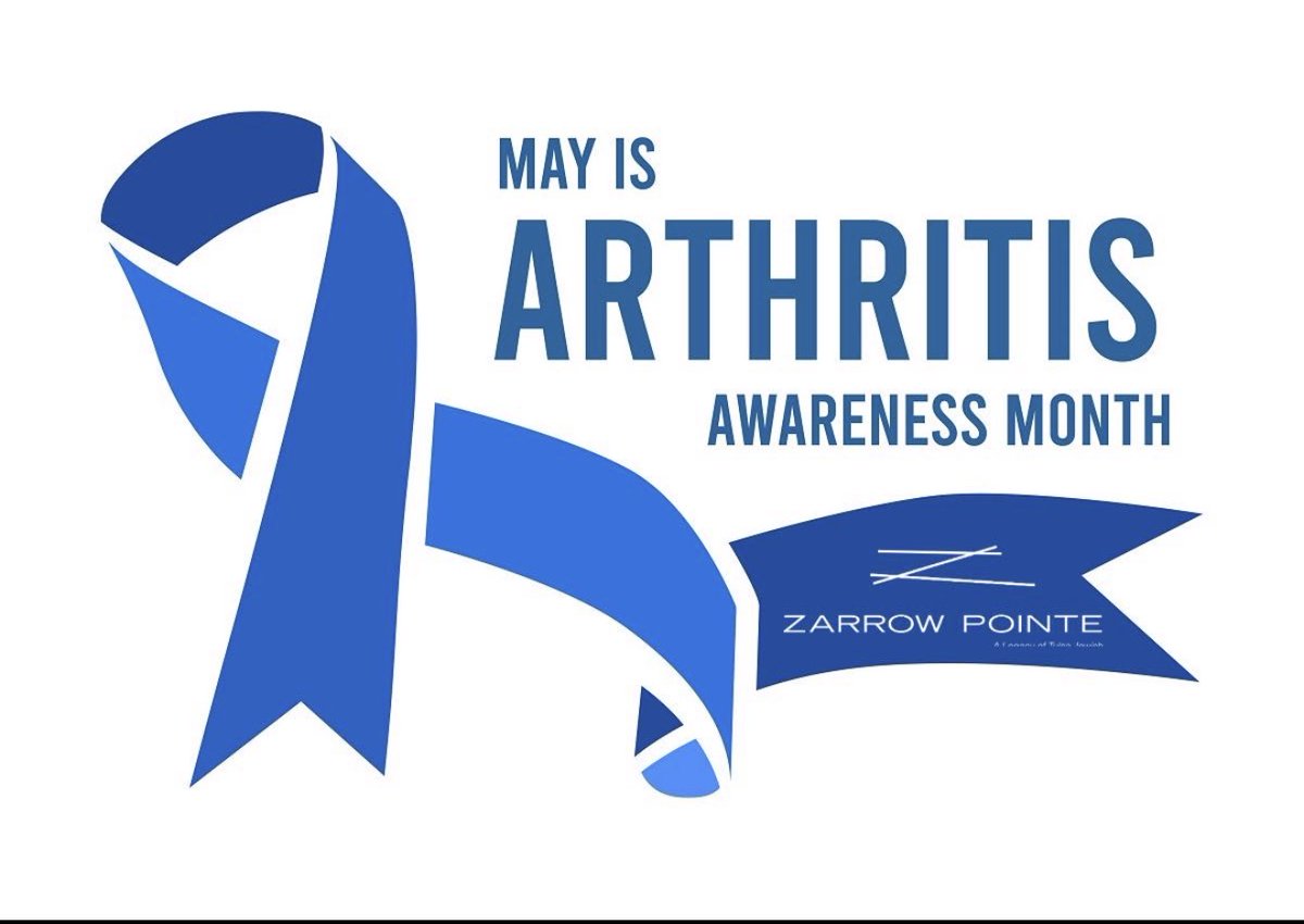 ZarrowPointe's tweet photo. May is Arthritis Awareness Month. Arthritis affects millions and is the leading cause of disability in the United States.

At Zarrow Pointe, we focus on what helps most, gentle movement, strength and balance, and supportive routines that keep residents active and comfortable. https://t.co/Qu8bAnB7Qn