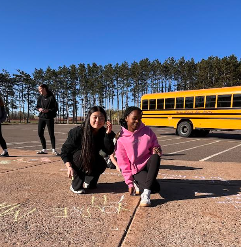 nbapschools's tweet photo. On Monday, May 11, NBAMS 8th Grade leaders, mentees, and student council members participated in Chalk the Walk in support of Mental Health Awareness Month. They showcased their creativity and positivity through drawings and uplifting messages on the sidewalks.  Nice job kids! https://t.co/for6otxSoA