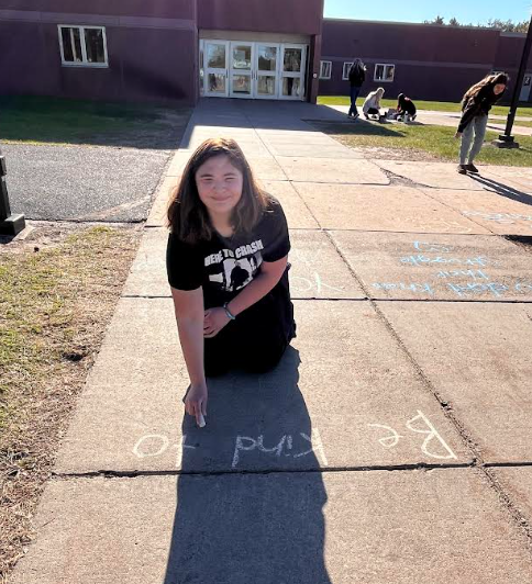 nbapschools's tweet photo. On Monday, May 11, NBAMS 8th Grade leaders, mentees, and student council members participated in Chalk the Walk in support of Mental Health Awareness Month. They showcased their creativity and positivity through drawings and uplifting messages on the sidewalks.  Nice job kids! https://t.co/for6otxSoA
