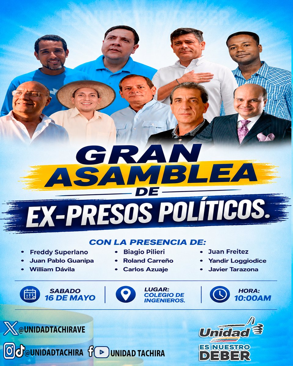 Plataforma Unitaria Tachira tweet media