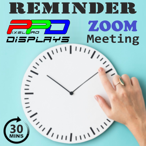 PixelProDisplay's tweet photo. PPD Zoom Meeting starts in 30 minutes! - https://t.co/5WuBU7BfdZ https://t.co/45QtdnEe2R