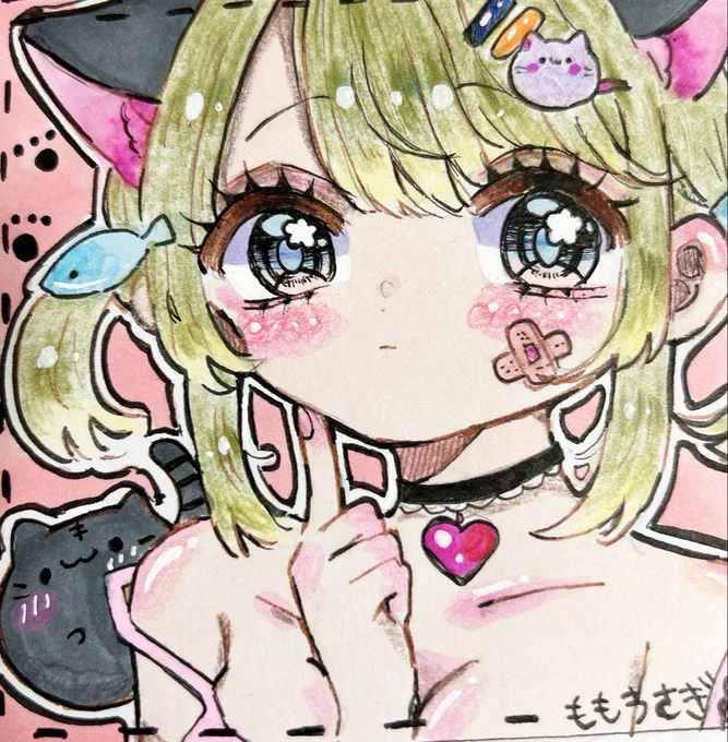#Illustrator #コピック #アナログイラスト