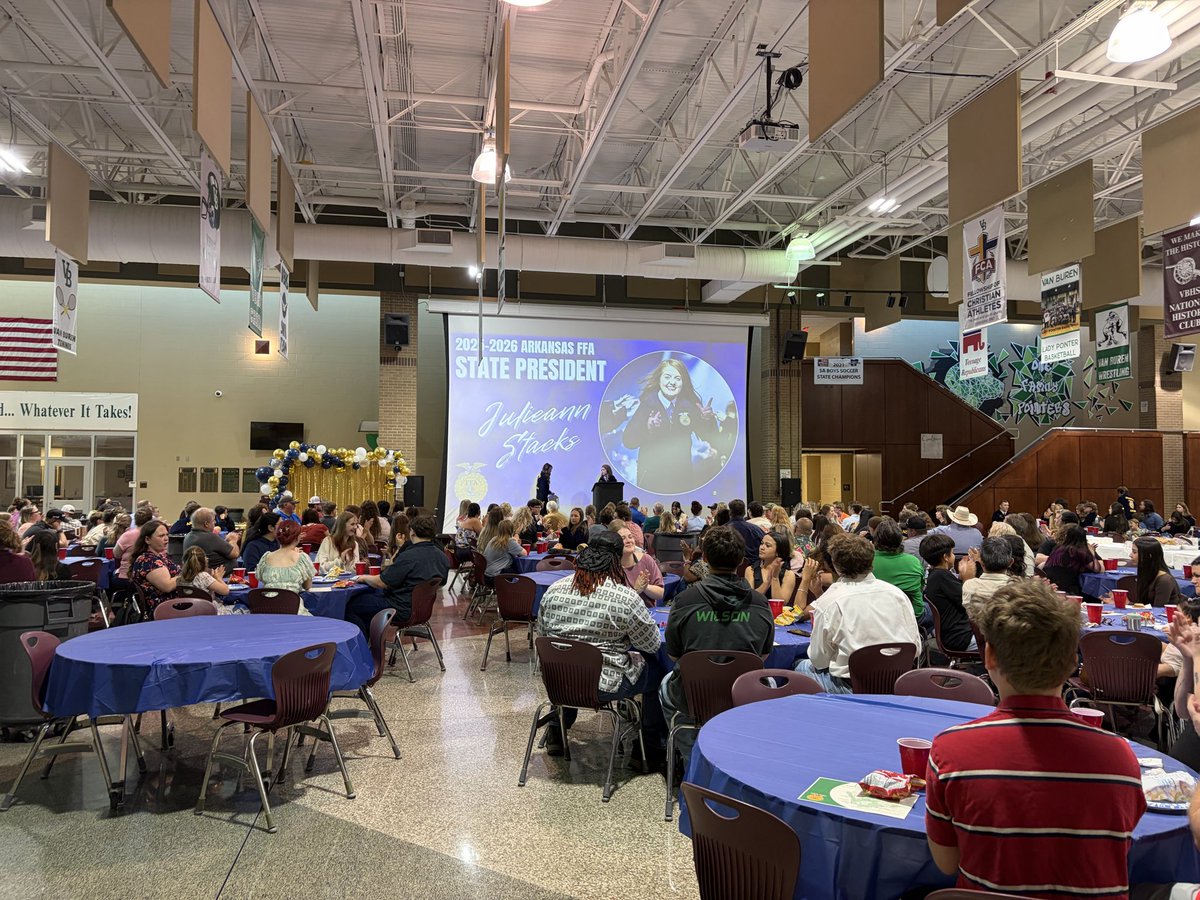 LearningVbsd's tweet photo. FFA Banquet is one of the best because of the leadership skills displayed by the students themselves even at their own banquet. https://t.co/C4PExvlHXJ