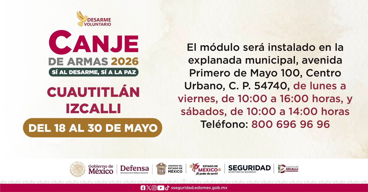 Secretaría de Seguridad del Estado de México tweet media