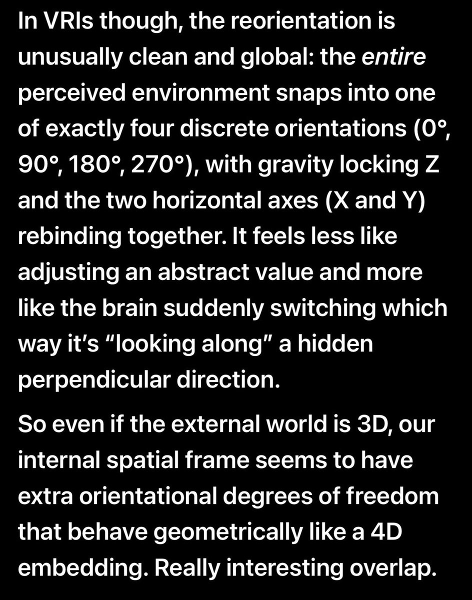 Visual Reorientation Illusions (VRIs) tweet media