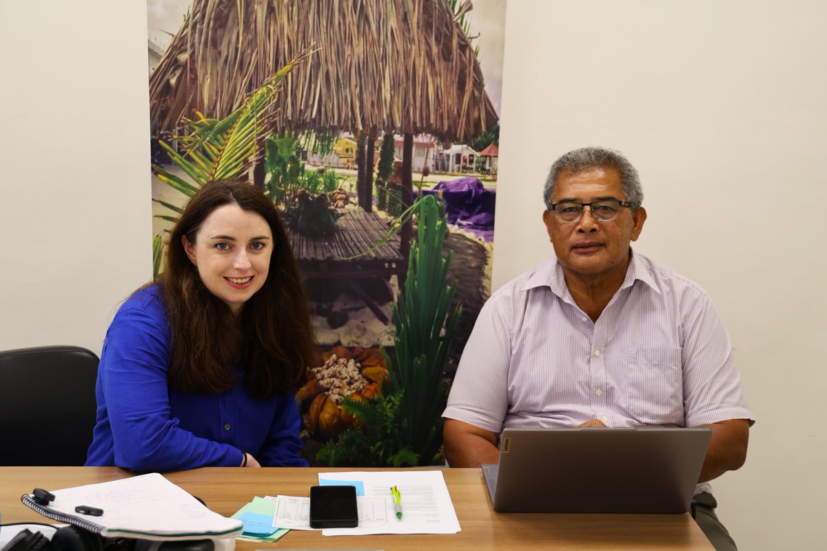digi_nation_tv's tweet photo. 🌐🇹🇻 Today, Digital Nation Project Manager Petaia Meauma Moeaga and Technical Advisor Dr. Jess Marinaccio met with RTÉ journalist Una Kelly to discuss the Digital Ark and how digital tools can help preserve Tuvaluan culture and empower youth. 💾✨
#Tuvalu #DigitalArk https://t.co/ifEuccBBHD