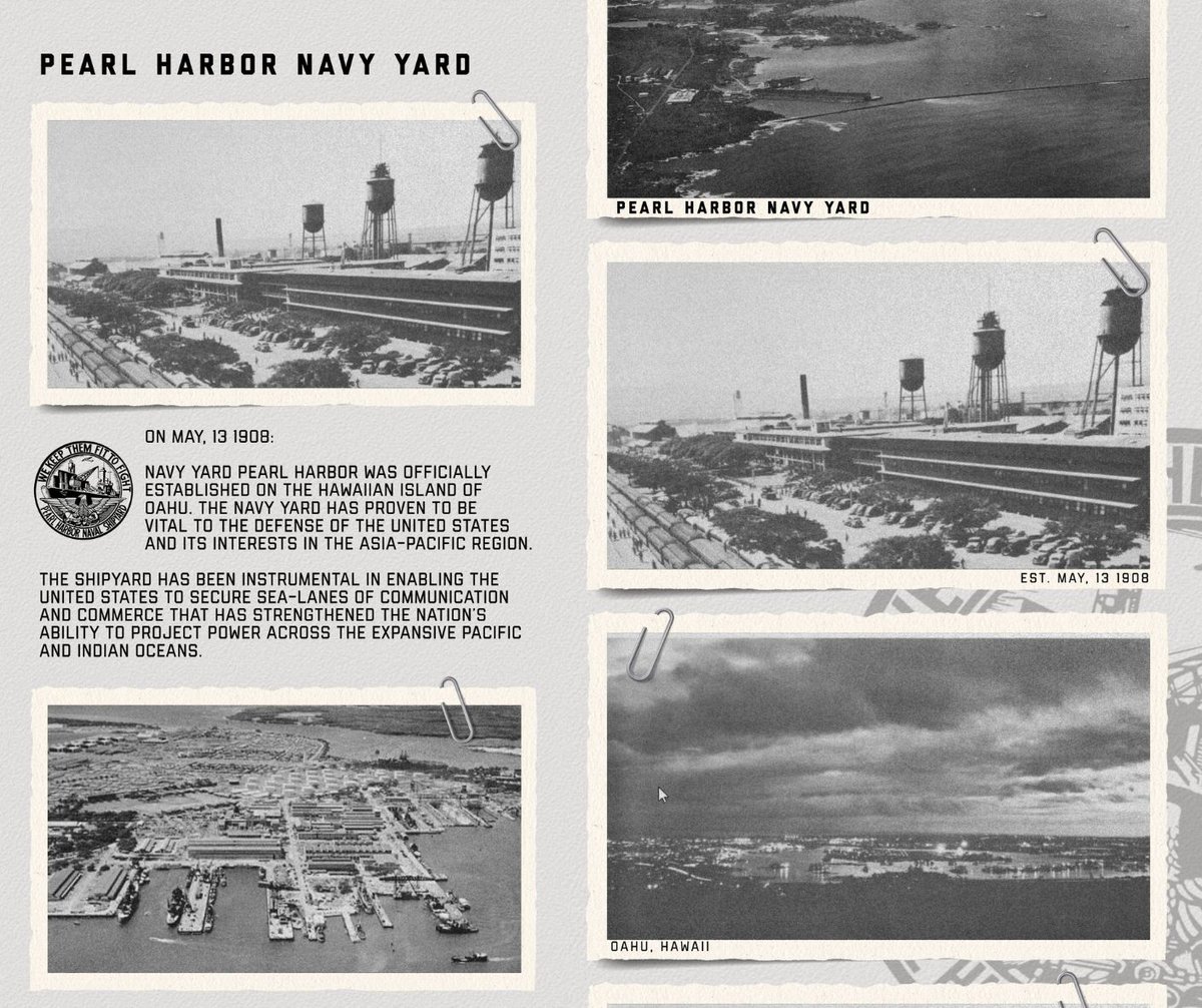 PHNSYIMF's tweet photo. Since 1908, Pearl Harbor Navy Yard has served as the Pacific’s strategic stronghold.

Today, #PHNSYIMF maintains &amp; sustains the @USNavy Fleet's submarines &amp; surface combatants, delivering #FitToFight warfighting platforms to deter adversaries.

@NavyRegHawaii | @JBPHH | @PAEIOonX https://t.co/mjK2EZkJql