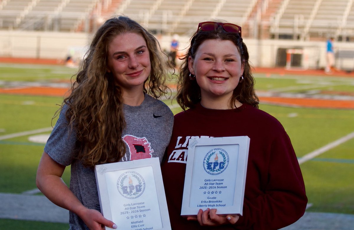 LHSGLacrosse's tweet photo. Congrats to seniors Ellis Corr (Midfield) and Erika Broesicke (Goalie) for earning 1st Team EPC! ๐๐ฅโค๏ธ https://t.co/I9RxbblKhL