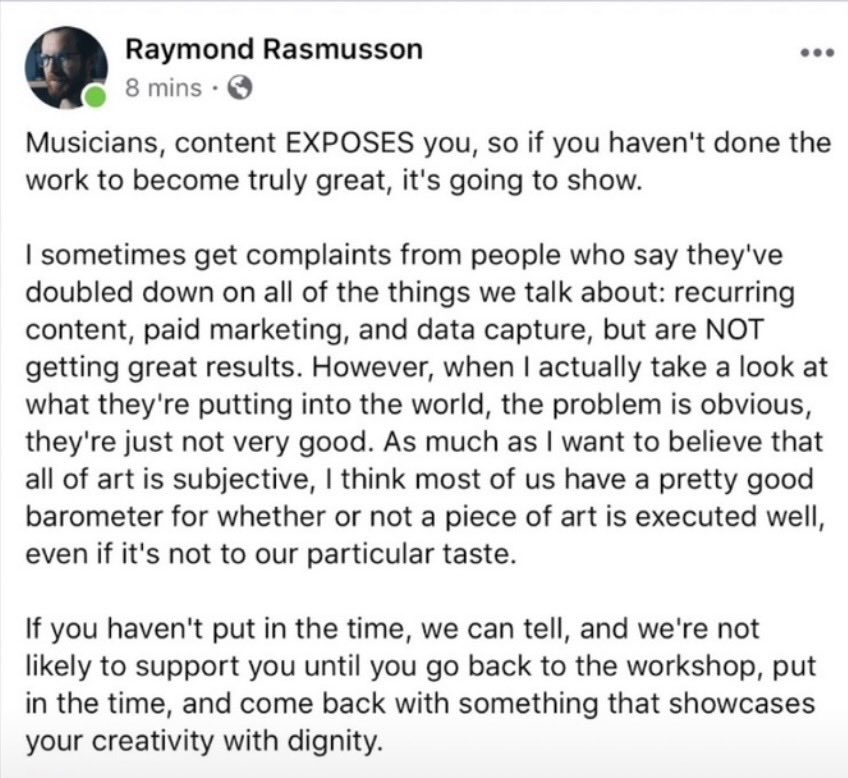 BlueprintAD's tweet photo. #truth #music #musicians #band #bands #work #musicbusiness https://t.co/ALOqDbYR1e