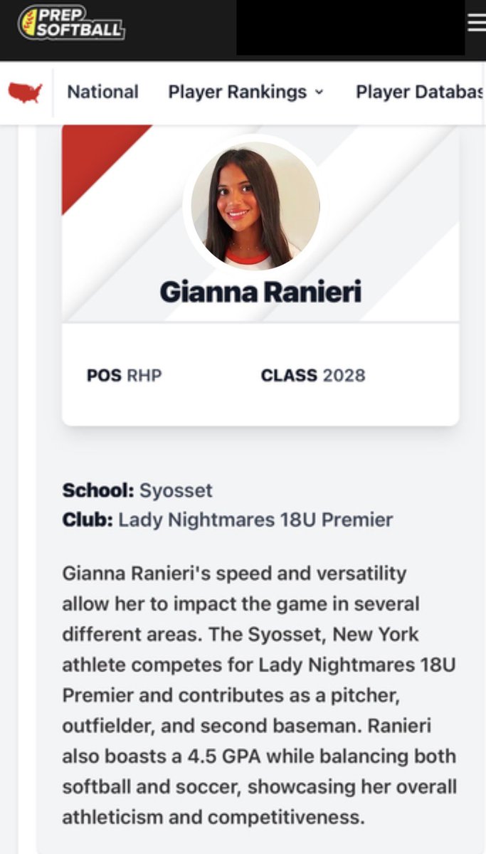 Gianna Ranieri 2028 tweet media