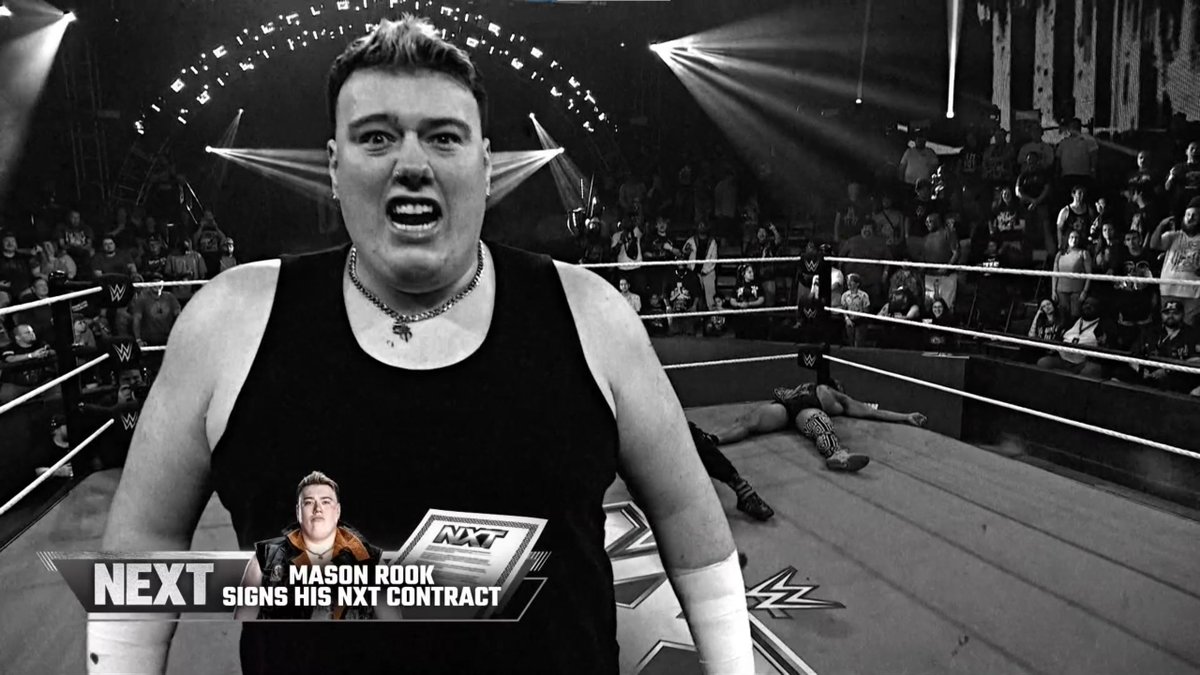 Mason Rook signs his #WWENXT contract next