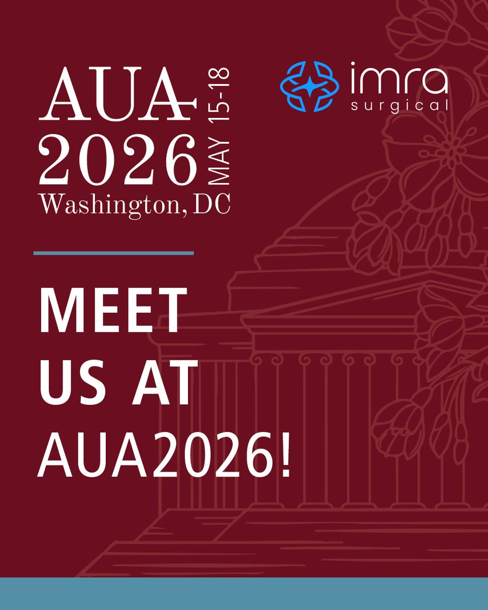IMRASurgical's tweet photo. We're heading to the AUA Annual Meeting in Washington, DC this weekend!

Join us at our shared booth with Telix, where we'll have our Prostatectomy (Class V) model on display. It's a great opportunity to see the model up close, connect with our team, and explore how we're advancing surgical education and training in urology.

If you're attending AUA, we'd love to connect - stop by and say hello!

#AUA2026 #Urology #SurgicalEducation #MedicalInnovation #Prostatectomy #AUAAnnualMeeting #RoboticSurgery #MedTech