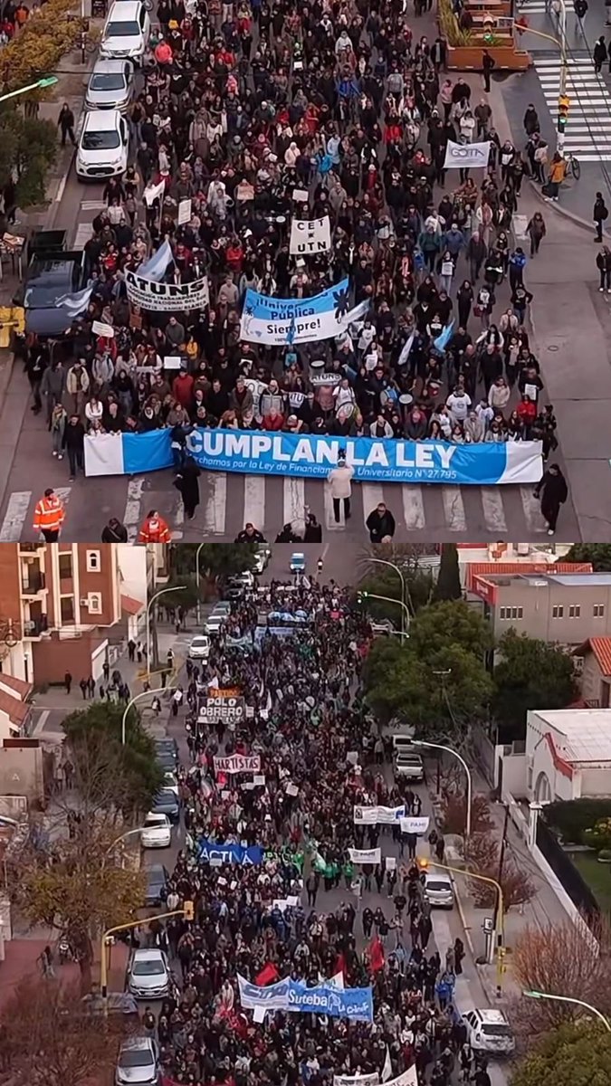 franmutio's tweet photo. tomando como referencia el drone que uso la brujula, y haciendo un cálculo bastante moderado, en la marcha de hoy no hubo menos de 10 mil personas. Aprox unas 2.70 por m2 https://t.co/Na0SCTf6Lc
