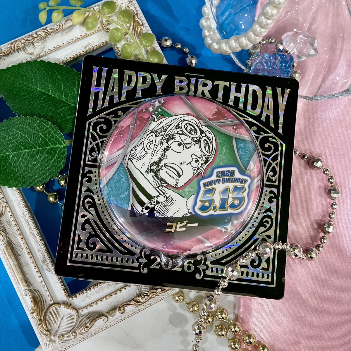 新商品】原画商品 『ONE PIECE』バースデイ缶バッジ コビー BF2 550円