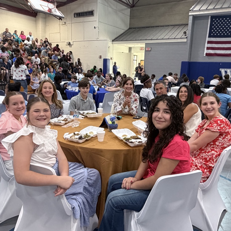 WFMSthebest's tweet photo. Student-athletes enjoyed a meal and fellowship during tonight’s Athletic Banquet before celebrating a year of hard work, teamwork, and accomplishments. 🏆💙 https://t.co/JZsu1aczQi