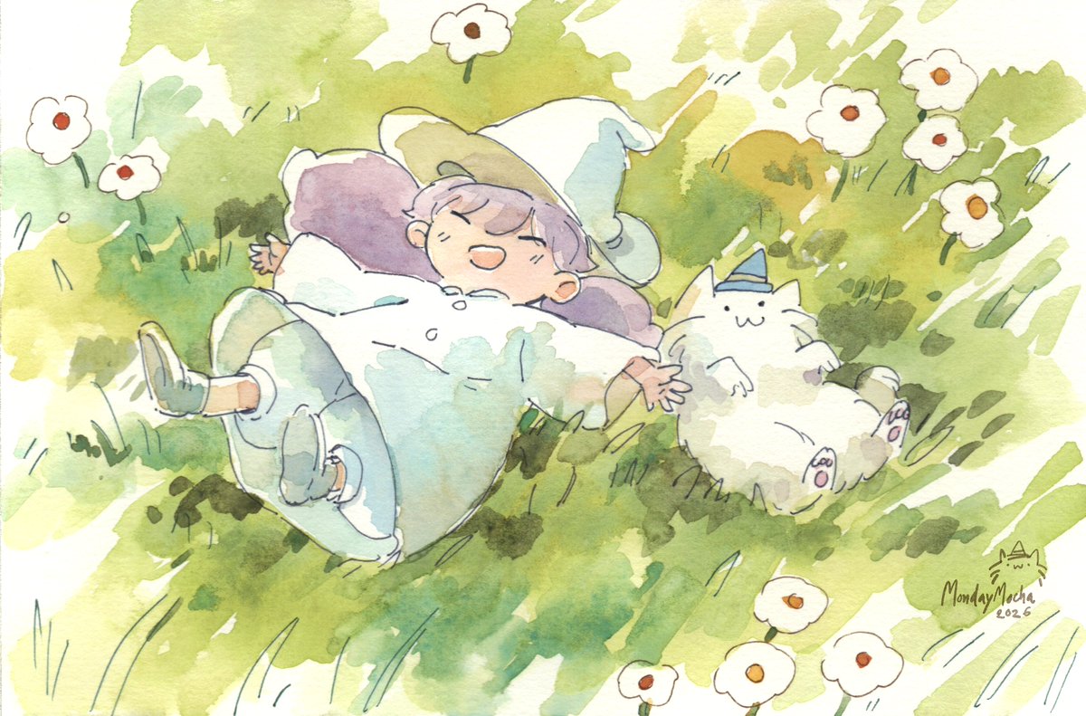 monday_mocha's tweet photo. Watercolor sketches for 'Jolly and Whimsy' 
#JollyandWhimsy https://t.co/fvHlRQYJDF