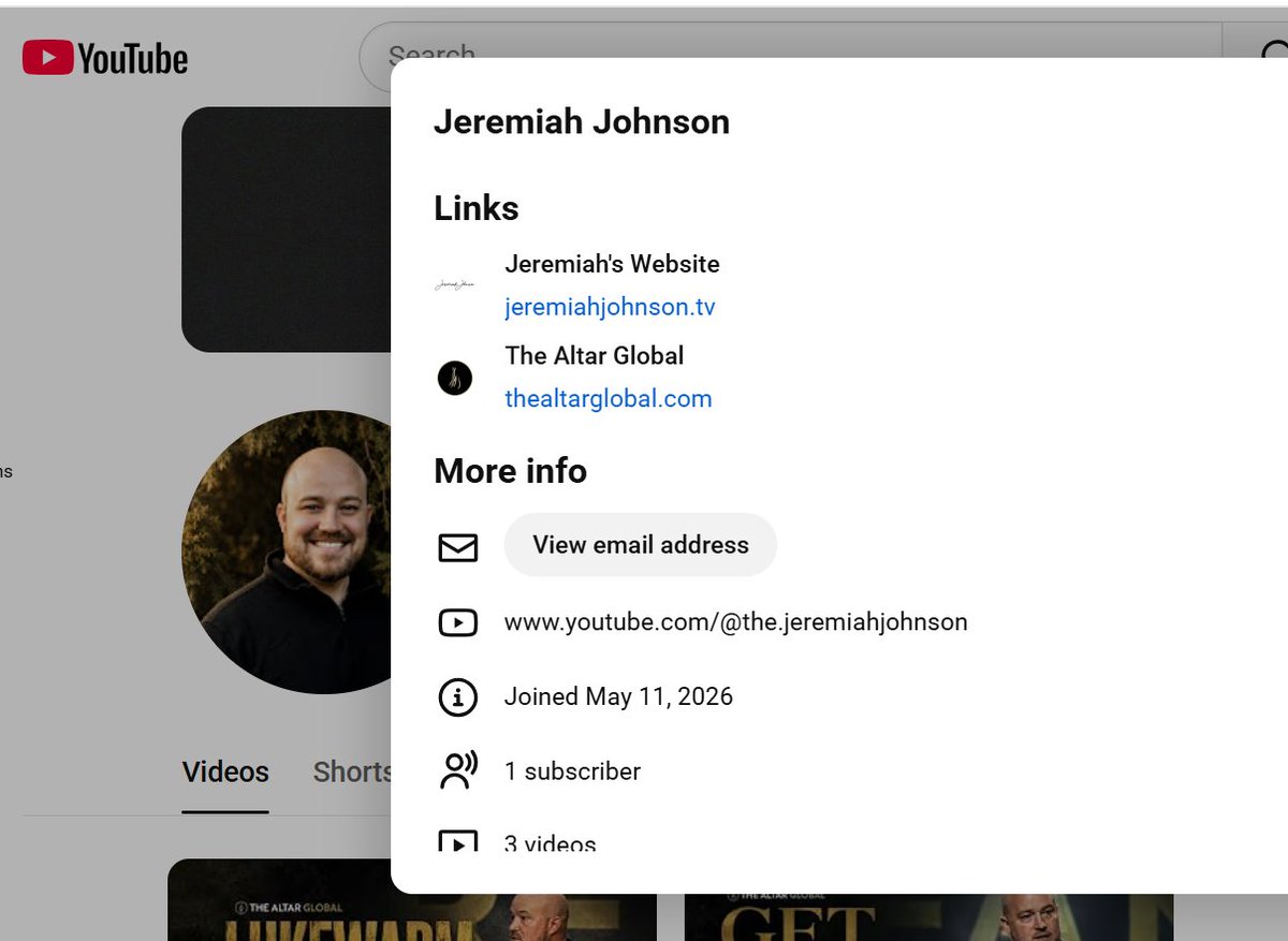 JoshuaH29403304's tweet photo. Jeremiah Johnson has a new youtube channel as of yesterday... had to get rid of the old one with all the voluminous amounts prophetic manipulations.
This is the 2nd major purge of his videos that I know of. Both times, in my view, to cover things up. His first video is on the topic of the New Birth... MORE IRONY.

  The New Birth produces a new life... it means that while we can and do still sin, we cannot live with it, and there is soon no habitual sinning in the life of a true believer. Impenitence for plagiarism, lying, manipulating, prophetic manipulating is entirely inconsistent with the New Birth.... THE IRONY>