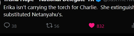 JaxDaggers's tweet photo. @MrsKnight521 @JustTheTweets17 @VickieCouch22 @MrsErikaKirk you got ratioed so fucking hard, even on a far right platform like this one, oof.. that would hit hard if you even knew what anyone was really saying to you. https://t.co/wJlRTm4luJ