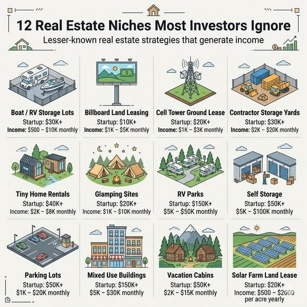 TheDealTrader_'s tweet photo. Real Estate  Niches Most Investors Ignore https://t.co/zSklpVYO6v