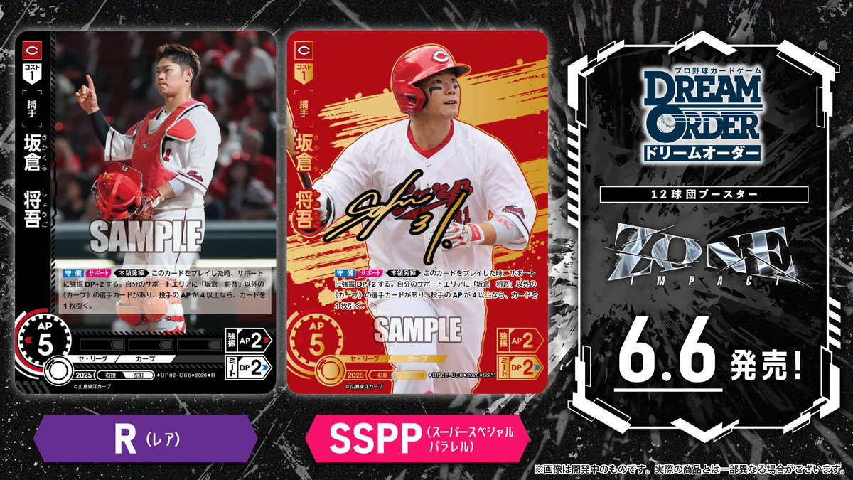 ⚾️予約受付 6/6(土)発売 プロ野球カードゲーム DREAM ORDER 12球団