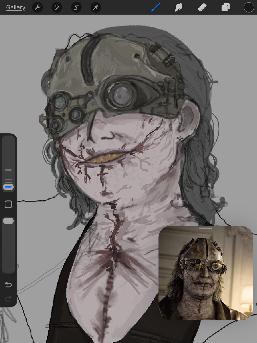 undeep_'s tweet photo. heh… lwk forgot about this cuz of finals, but have a WIP gideon nation

#victorgideon #re9 https://t.co/yfHpsVmIGT