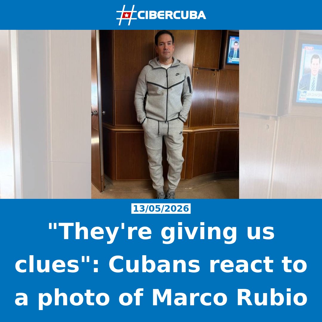 CiberCuba's tweet photo. They're giving us clues": Cubans react to a photo of Marco Rubio

More information in the reply 👇 https://t.co/1V6N2QYqNW