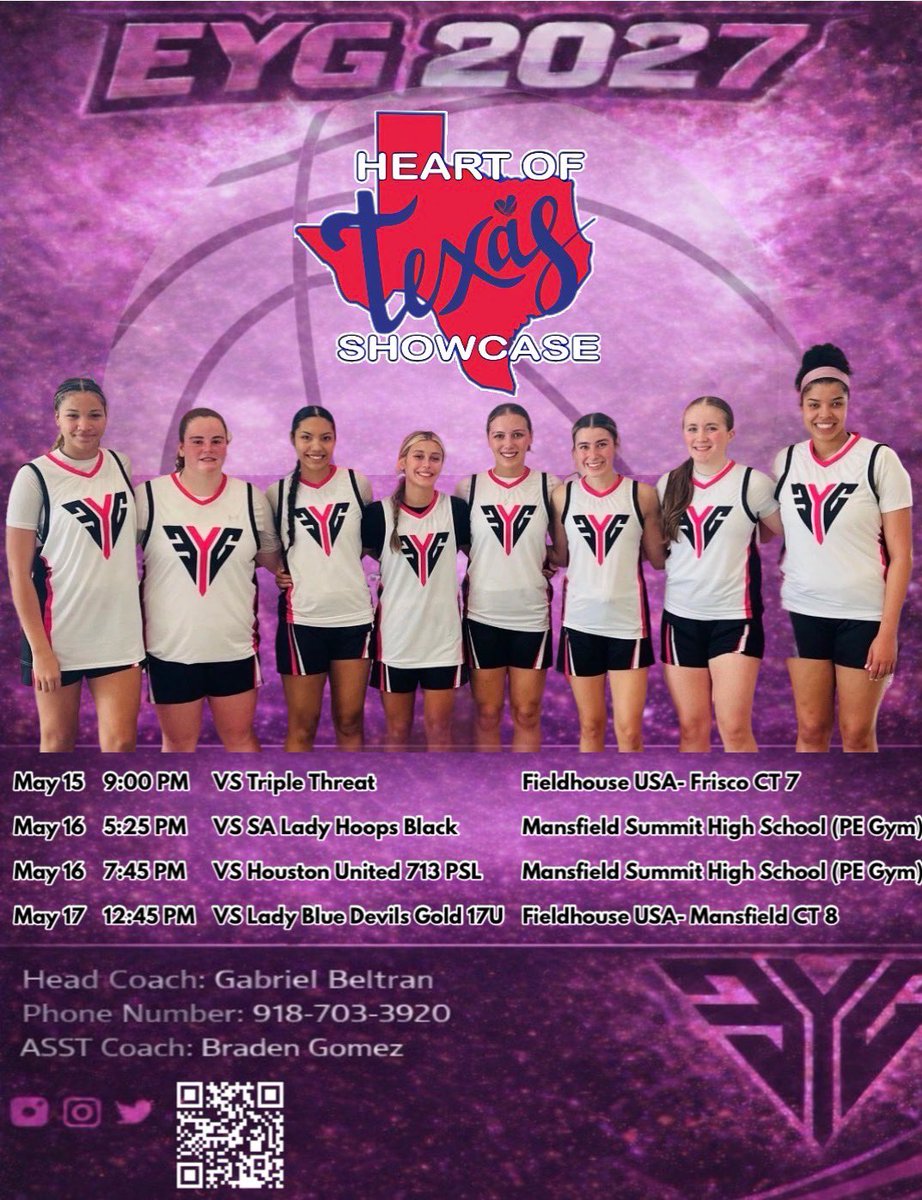 SophiaBeltran21's tweet photo. Here’s my schedule for the heart of Texas tournament! Come out and watch me and my team! @rsuwbb @CoachZ_84 @CoachJTRyan24 @coach_ro_prin @NewmanJetsWBB @TheNeoshoWay @BlackhawksWBB @OKWUeagles_WBB @SCWarriorWBB @OCUwbball @OC_WBB @SNUwbb @SavageStormWBB @MCCHoops @EYGBasketball https://t.co/goPe6JKn2F